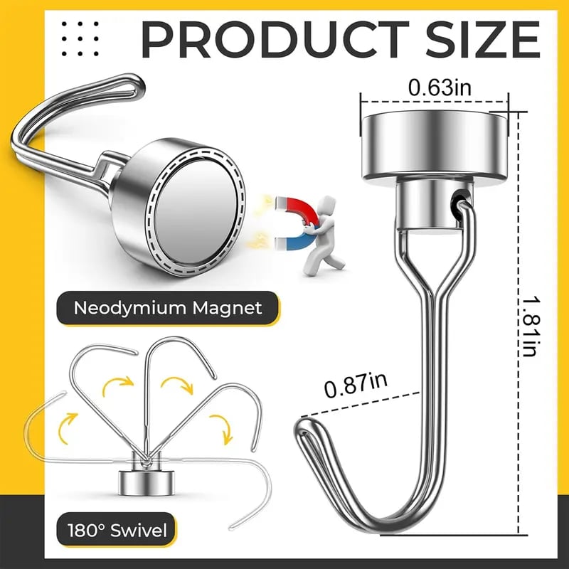 š„2025 New Arrivalš„-Swivel Swing Magnetic Hook